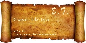 Dragan Tóbia névjegykártya